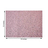 6 Pack | Pink Sparkle Placemats, Non Slip Decorative Rectangle Glitter Table Mat