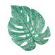 6 Pack | 18inch Green Monstera Leaf Vinyl Placemats, Non-Slip Dining Table Mats