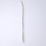 2 Pack | Ivory Macrame Indoor Hanging Planter Basket Cotton Ropes
