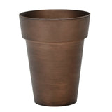 2 Pack | 6inch Rustic Brown Medium Flower Plant Pots, Indoor Decorative Planters#whtbkgd