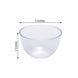 12 Pack | 4oz Clear Mini Plastic Bowls, Small Disposable Snack Bowls