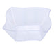 12 Pack | 6oz Clear Wave Design Square Plastic Bowls, Disposable Dessert Bowls#whtbkgd