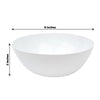 4 Pack | 32oz White Plastic Salad Bowls, Medium Disposable Serving Dishes