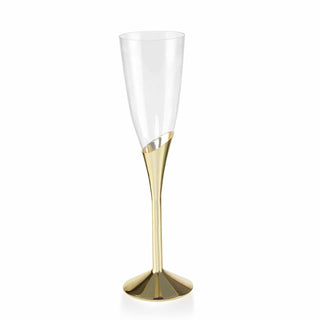 Enhance Your Event Decor with Clear and Gold Champagne Flutes