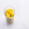 24 Pack | 3oz Clear Diminutive Flasket Plastic Dessert Cups, Disposable Appetizer Cups