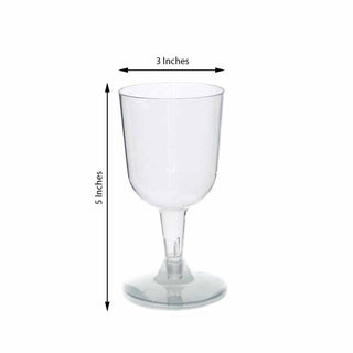 Convenient and Stylish Clear Plastic Wine Glasses