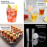 25 Pack | 10oz Clear Crystal Collection Plastic Disposable Cups