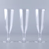 12 Pack | 5oz Clear Plastic Hollow Stem Champagne Flute Glasses With Detachable Base, Disposable