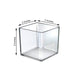 12 Pack | Clear Plastic Food Grade Favor Candy Box, Disposable Wedding Dessert Cube - 2"x2"x2"