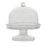 12 Pack Mini Clear Disposable Plastic Cupcake Muffin Cake Container Oval Stand#whtbkgd