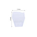 12 Pack | 3oz Clear Square Plastic Dessert Cups, Disposable Snack Cups