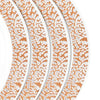 10 Pack | 10inch Elegant Rose Gold Lace Rim White Disposable Dinner Plates, Party Plates#whtbkgd