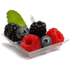 50 Pack | 2inch Clear Mini Modern Square Disposable Dessert Bowls, Plastic Appetizer Plates