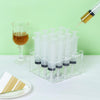 Clear Acrylic Food Cone Display Stand | Jello Shot Syringes Tray Holder | 6"x 4"