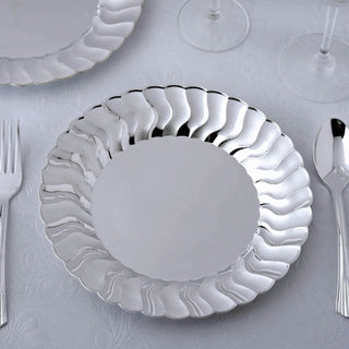 Durable and Stylish Silver Disposable Party Plates