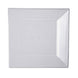 10 Pack - 6Inch Square Plastic Disposable Salad Dessert Appetizer Plates - Clear#whtbkgd