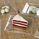10 Pack - 6Inch Square Plastic Disposable Salad Dessert Appetizer Plates - Clear