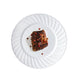 12 Pack | 6inch White Flair Rim Disposable Salad Plates, Round Plastic Dessert Appetizer Plates