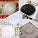 12 Pack | 6inch White Flair Rim Disposable Salad Plates, Round Plastic Dessert Appetizer Plates