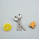 36 Pack - 4inch Silver Mini Heavy Duty Plastic Spoons, Tea, Dessert & Coffee Spoons
