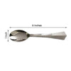 25 Pack - 7inch Titanium Silver Heavy Duty Plastic Spoons, Dessert Appetizer Spoon