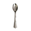 25 Pack - 7inch Titanium Silver Heavy Duty Plastic Spoons, Dessert Appetizer Spoon#whtbkgd
