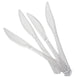 25 Pack - 7inch Clear Classic Heavy Duty Plastic Knives, Plastic Utensils