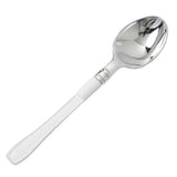 36 Pack - 5inch Light Silver Heavy Duty Plastic Spoons, Tea Coffee Spoons with White Handle#whtbkgd