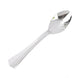 36 Pack- 5inch Light Silver Heavy Duty Plastic Spoons, Tea Coffee Spoons#whtbkgd