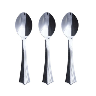 Elegant Silver Disposable Tea Spoons for Stylish Events