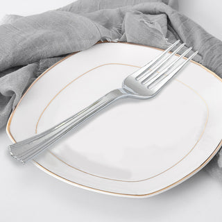 Elegant Silver Disposable Forks for Stylish Events