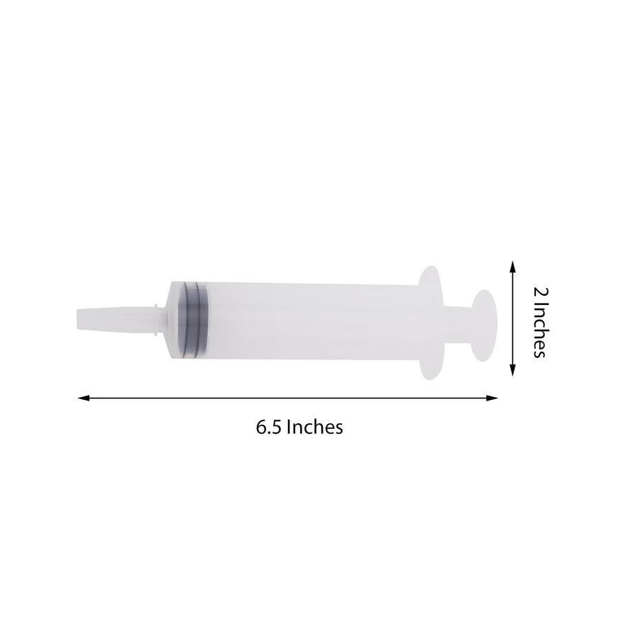 24 Pack | 1.5oz Clear Disposable Plastic Cocktail Jello Shot Syringes