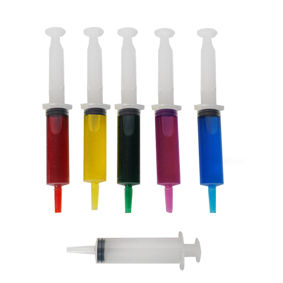 24 Pack | 1.5oz Clear Disposable Plastic Cocktail Jello Shot Syringes#whtbkgd