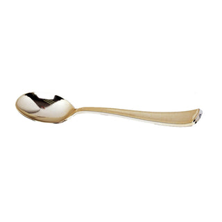 Add Elegance to Your Table with Metallic Gold Heavy Duty Disposable Spoons