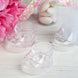 13 Pack | 2.5" Clear Fillable Plastic Baby Booties Party Favor Boxes, Transparent Baby Shower Candy 