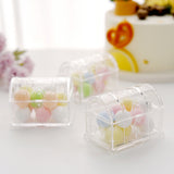 12 Pack | 3 inch Clear Treasure Chest Favor Boxes, Wedding Favors, Party Favors