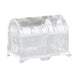 12 Pack | 3 inch Clear Treasure Chest Favor Boxes, Wedding Favors, Party Favors#whtbkgd