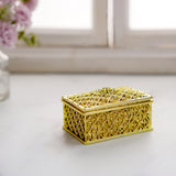 12 Pack | Gold Vintage Rectangular Party Favor Candy Boxes Treat Gift Container - 3Inch