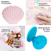 12 Pack | 3.5inch White Fillable Seashell Favor Boxes, Beach Wedding Baby Shower Party Favor Holders