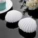 12 Pack | 3.5inch White Fillable Seashell Favor Boxes, Beach Wedding Baby Shower Party Favor Holders