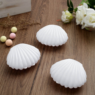 Elegant and Versatile White Seashell Treats Jewelry Boxes