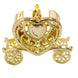 12 Pack | 4Inch Gold Heart Carriage Party Favor Gift Boxes, Candy Treat Containers#whtbkgd