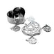 12 Pack | 4 inch Silver Heart Carriage Party Favor Containers, Wedding Candy Boxes