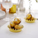 12 Pack | Gold Crown Party Favor Gift Boxes, Candy Treat Containers With Clear Dome Lid- 4Inch