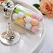 6 Pack | Silver Pedestal Party Favor Gift Jars Clear Candy Treat Containers - 7Inch