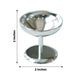 12 Pack | 2inch Silver Party Favor Dessert Cup Candy Dishes, Mini Treat Pedestal Stands