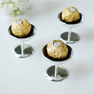 Elegant Silver Party Favor Dessert Cup Candy Dishes