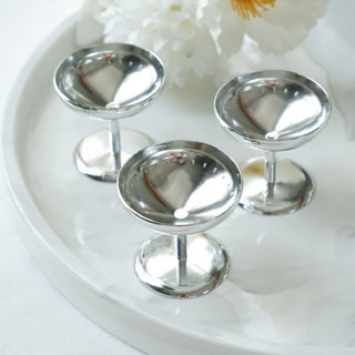 Durable and Stylish Silver Dessert Cup Candy Dishes