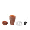 12 Pack | 6oz Terracotta Small Favor Jars Succulent Planter Pots Ice Cream Dessert Cups with Accessories