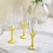 12 Pack | Gold Stem Clear Mini Champagne Flute Glass Party/Gift Favors - 4inch